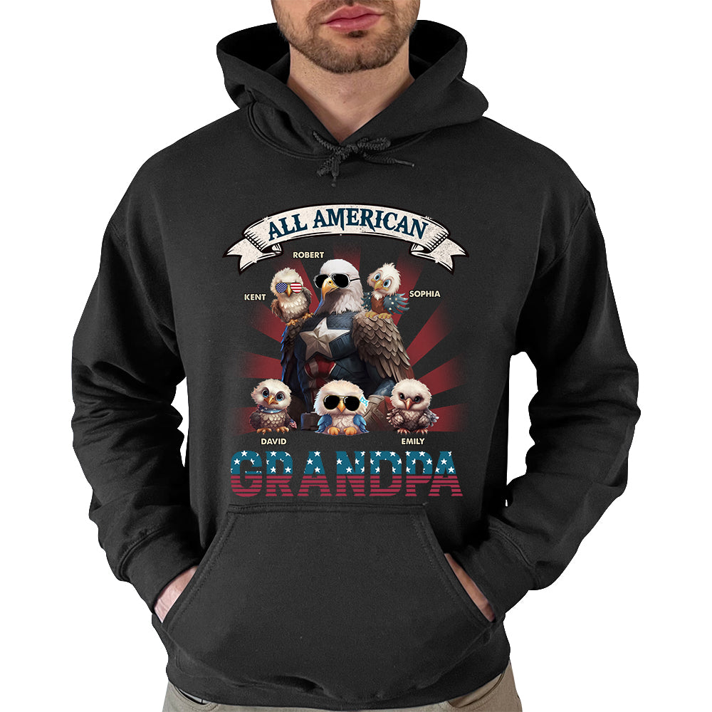All American Grandpa Custom Name Shirt for Papa All American Grandpa Custom Name Shirt for Papa