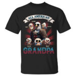 All American Grandpa Custom Name Shirt for Papa