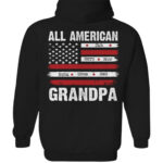 All American Grandpa Shirt – Custom Grand Kids’s Name on American Flag