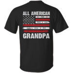 All American Grandpa Shirt – Custom Grand Kids’s Name on American Flag