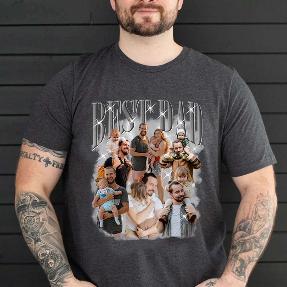 Best Dad Custom Photo Shirt Best Dad Custom Photo Shirt