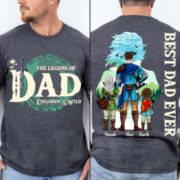 Best Dad Ever Personalized Legend Of Dad Zelda Shirt