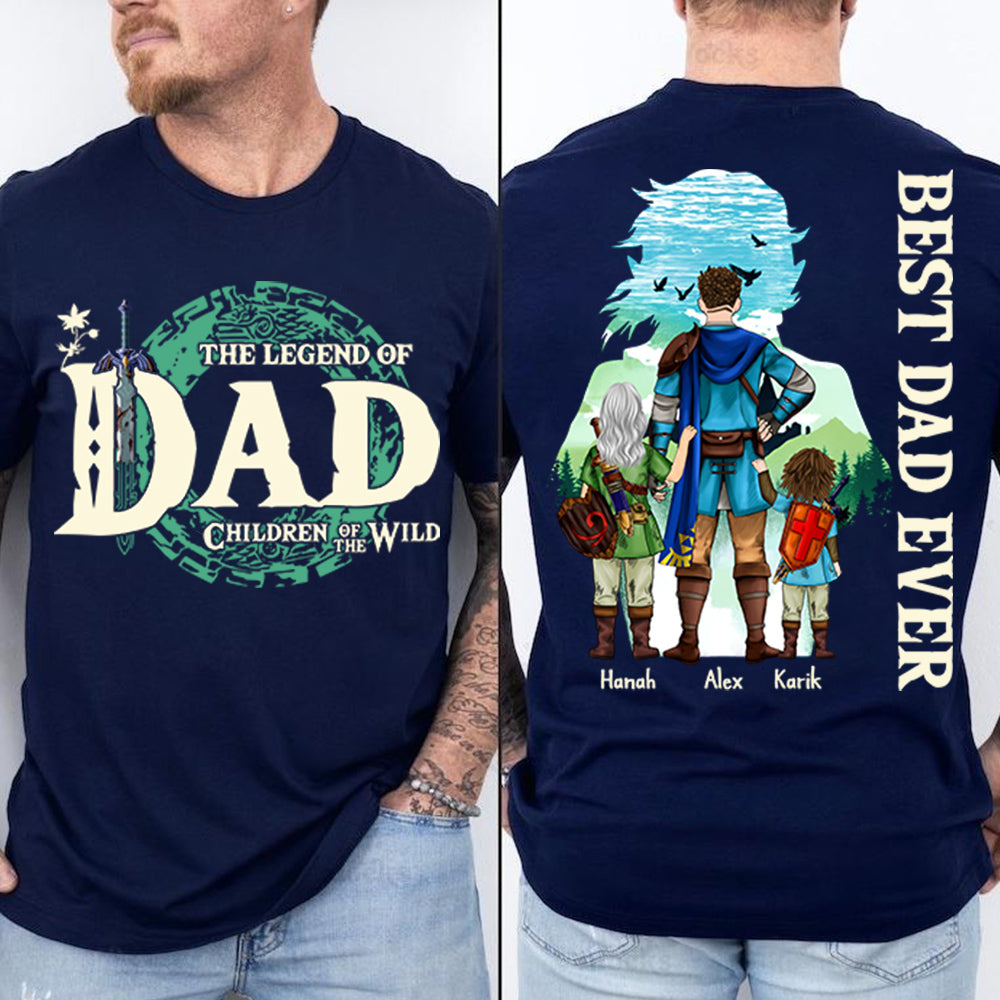 Best Dad Ever Personalized Legend Of Dad Zelda Shirt Best Dad Ever Personalized Legend Of Dad Zelda Shirt