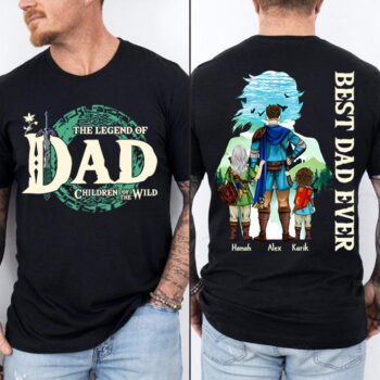 Best Dad Ever Personalized Legend Of Dad Zelda Shirt