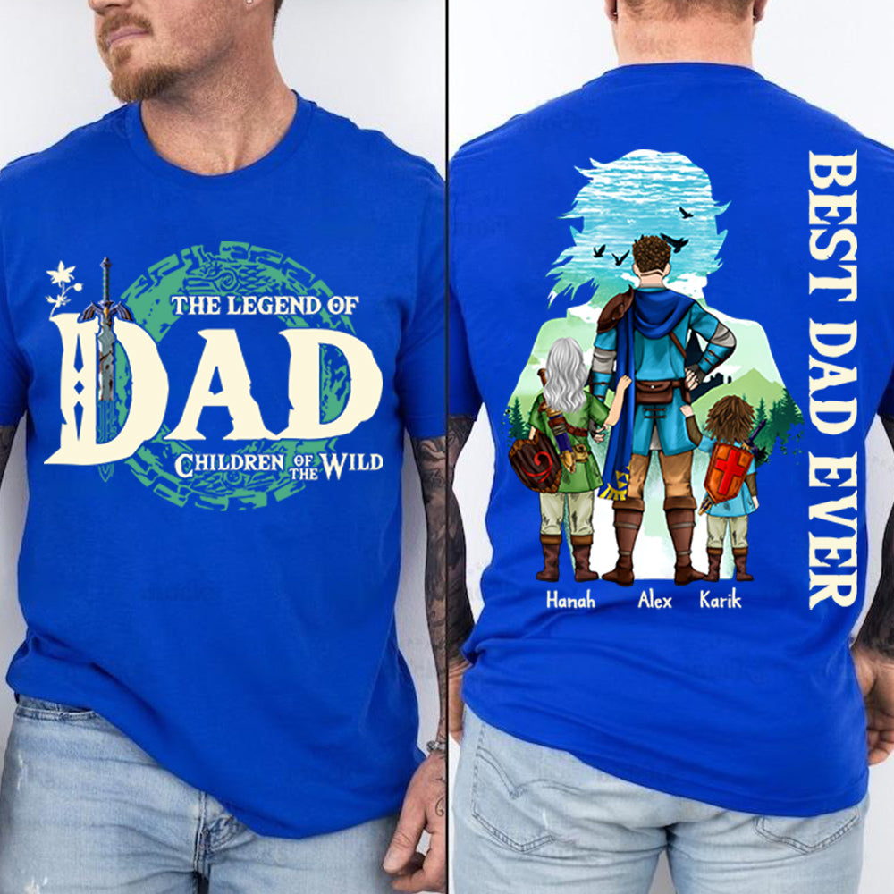 Best Dad Ever Personalized Legend Of Dad Zelda Shirt Best Dad Ever Personalized Legend Of Dad Zelda Shirt