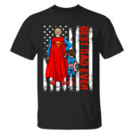 Best Dad Ever Superhero Custom Name Shirt for Dad