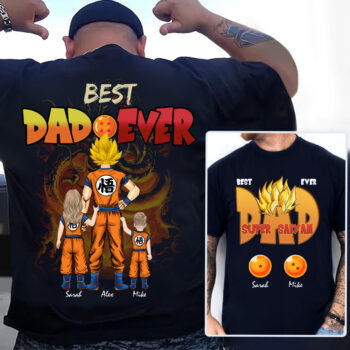 Best Dragon Dad Ever Personalized Shirt