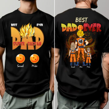 Best Dragon Dad Ever Personalized Shirt