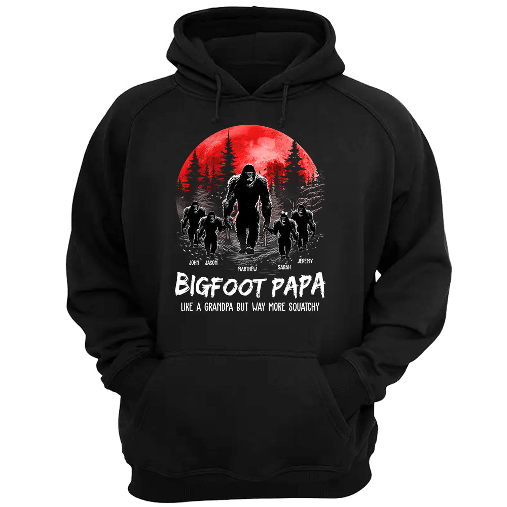 Bigfoot Papa Like a Grandpa But Way More Squatchy Custom Name Shirt Bigfoot Papa Like a Grandpa But Way More Squatchy Custom Name Shirt