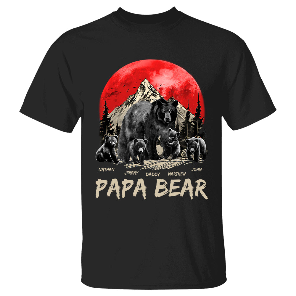 Custom Papa Bear Shirt for Grandpa Custom Papa Bear Shirt for Grandpa