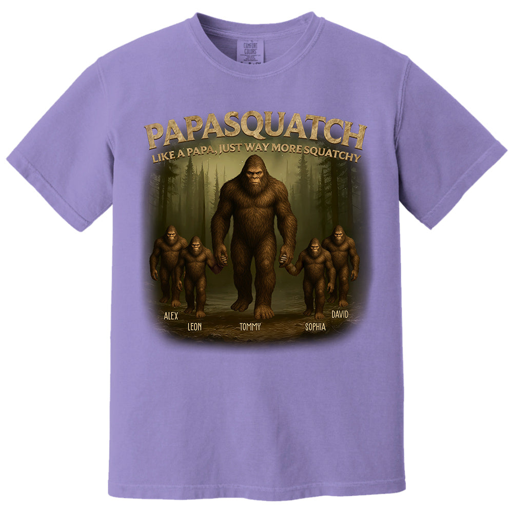 Custom Papasquatch Like A Grandpa Just Way More Squatchy 3D Bigfoot Shirt Custom Papasquatch Like A Grandpa Just Way More Squatchy 3D Bigfoot Shirt