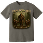 Custom Papasquatch Like A Grandpa Just Way More Squatchy 3D Bigfoot Shirt