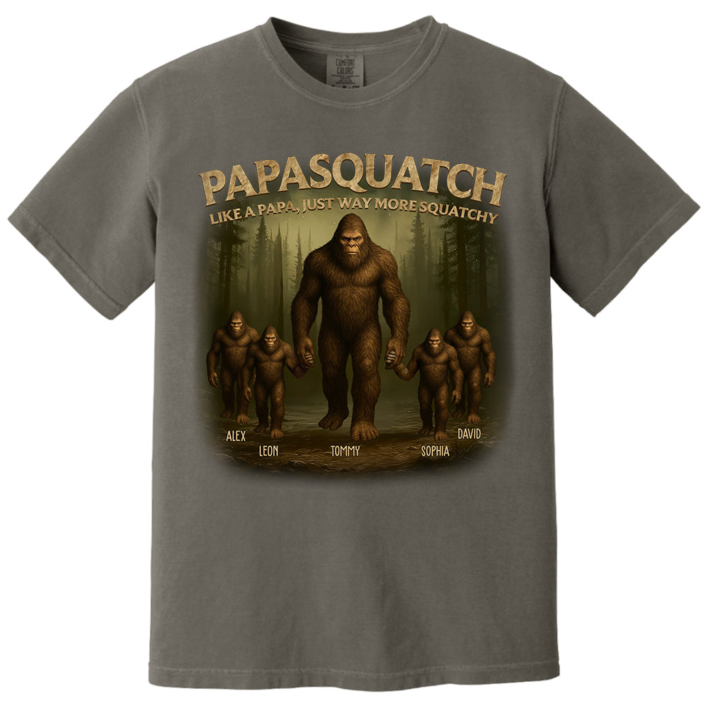 Custom Papasquatch Like A Grandpa Just Way More Squatchy 3D Bigfoot Shirt Custom Papasquatch Like A Grandpa Just Way More Squatchy 3D Bigfoot Shirt