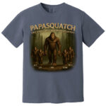 Custom Papasquatch Like A Grandpa Just Way More Squatchy 3D Bigfoot Shirt