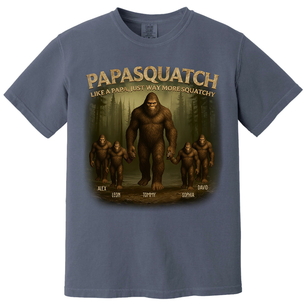Custom Papasquatch Like A Grandpa Just Way More Squatchy 3D Bigfoot Shirt Custom Papasquatch Like A Grandpa Just Way More Squatchy 3D Bigfoot Shirt