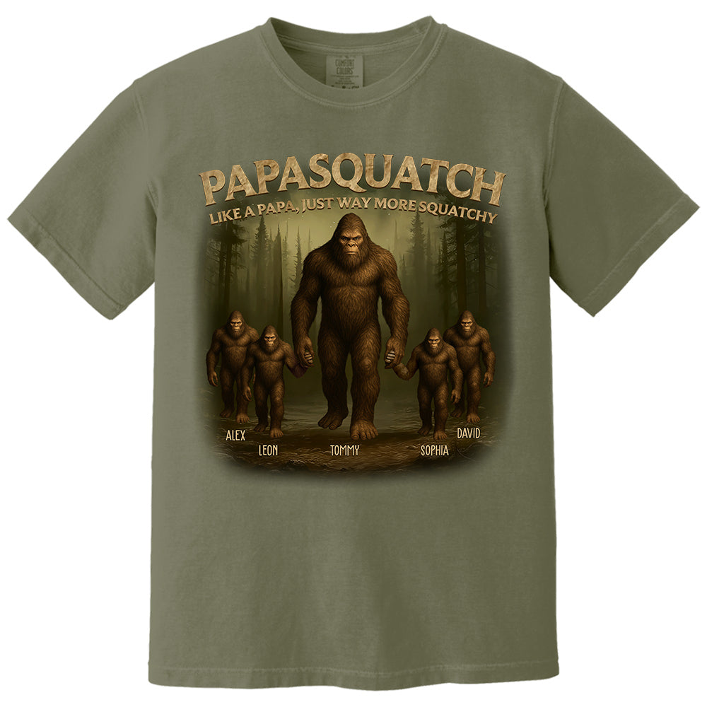Custom Papasquatch Like A Grandpa Just Way More Squatchy 3D Bigfoot Shirt Custom Papasquatch Like A Grandpa Just Way More Squatchy 3D Bigfoot Shirt