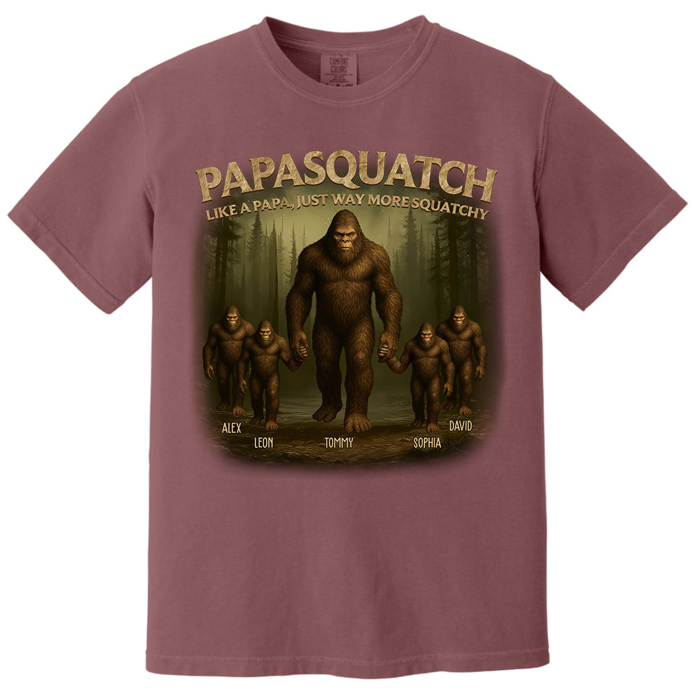 Custom Papasquatch Like A Grandpa Just Way More Squatchy 3D Bigfoot Shirt Custom Papasquatch Like A Grandpa Just Way More Squatchy 3D Bigfoot Shirt