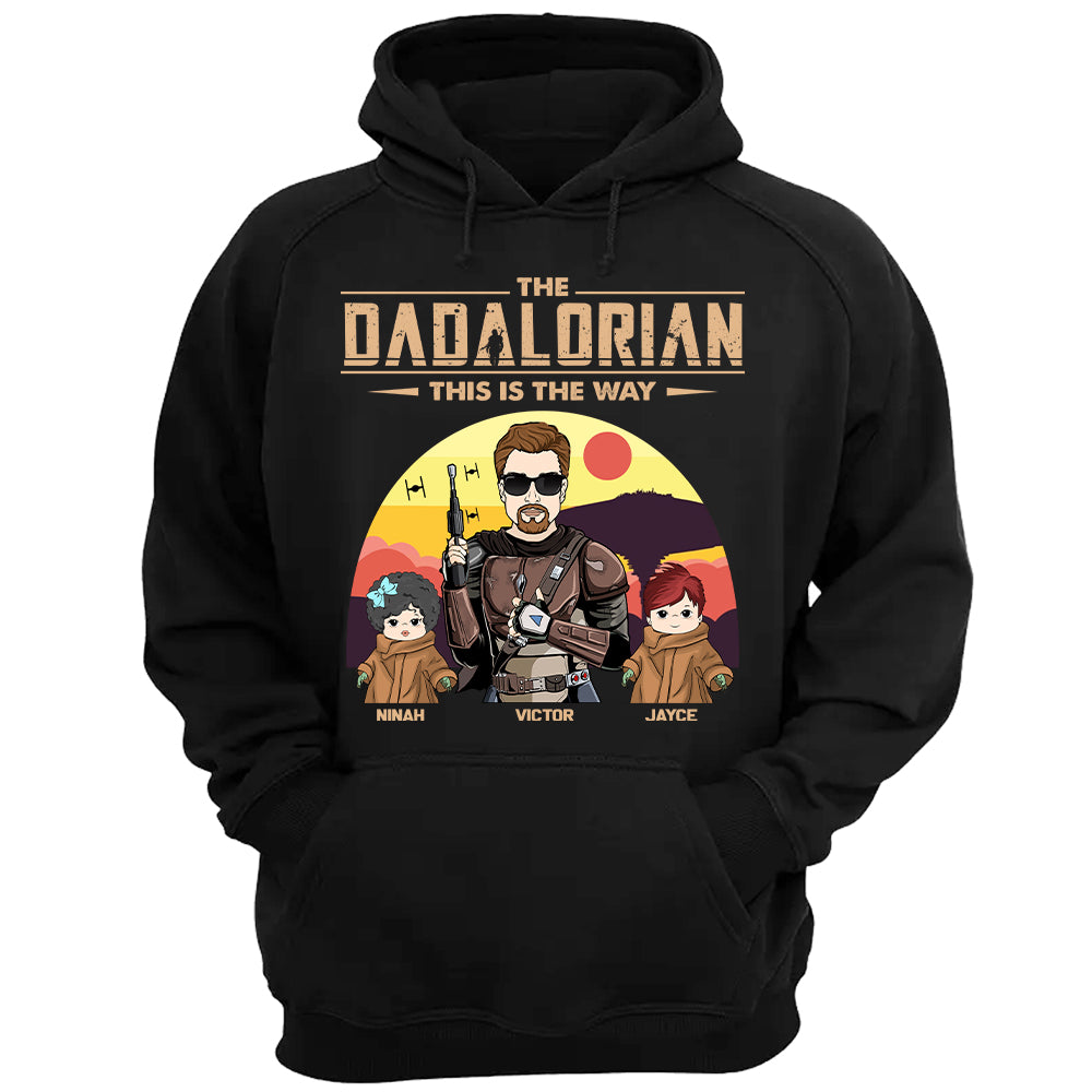 Custom The Dadalorian This Is The Way Tatooine Background Shirt Custom The Dadalorian This Is The Way Tatooine Background Shirt
