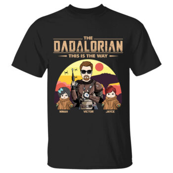Custom The Dadalorian This Is The Way Tatooine Background Shirt