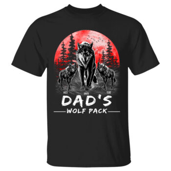 Dad Wolf Pack Custom Shirt