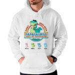 Don’t Mess with Papasaurus Dinosaurs Personalized Shirt for Grandpa