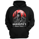 Grandpa Wolf Pack Custom Shirt