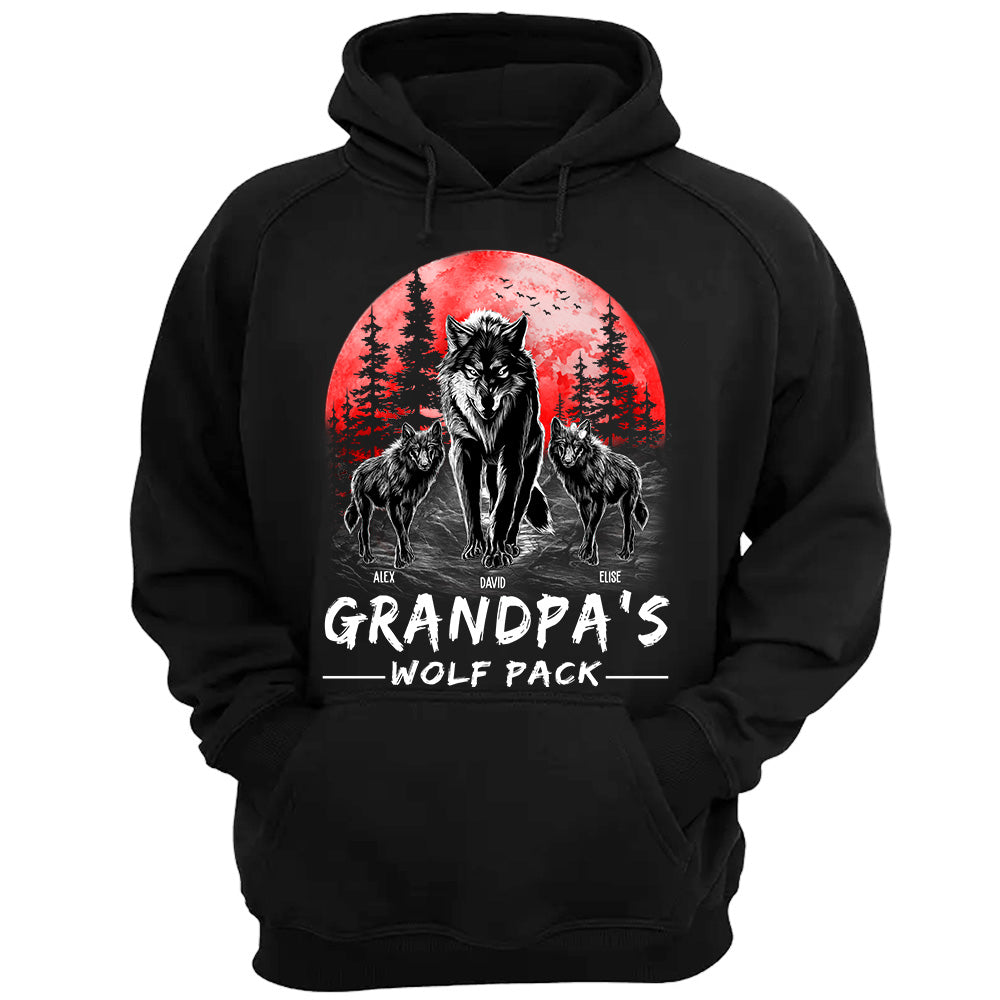 Grandpa Wolf Pack Custom Shirt Grandpa Wolf Pack Custom Shirt