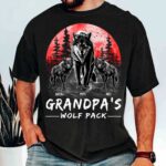Grandpa Wolf Pack Custom Shirt