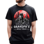 Grandpa Wolf Pack Custom Shirt