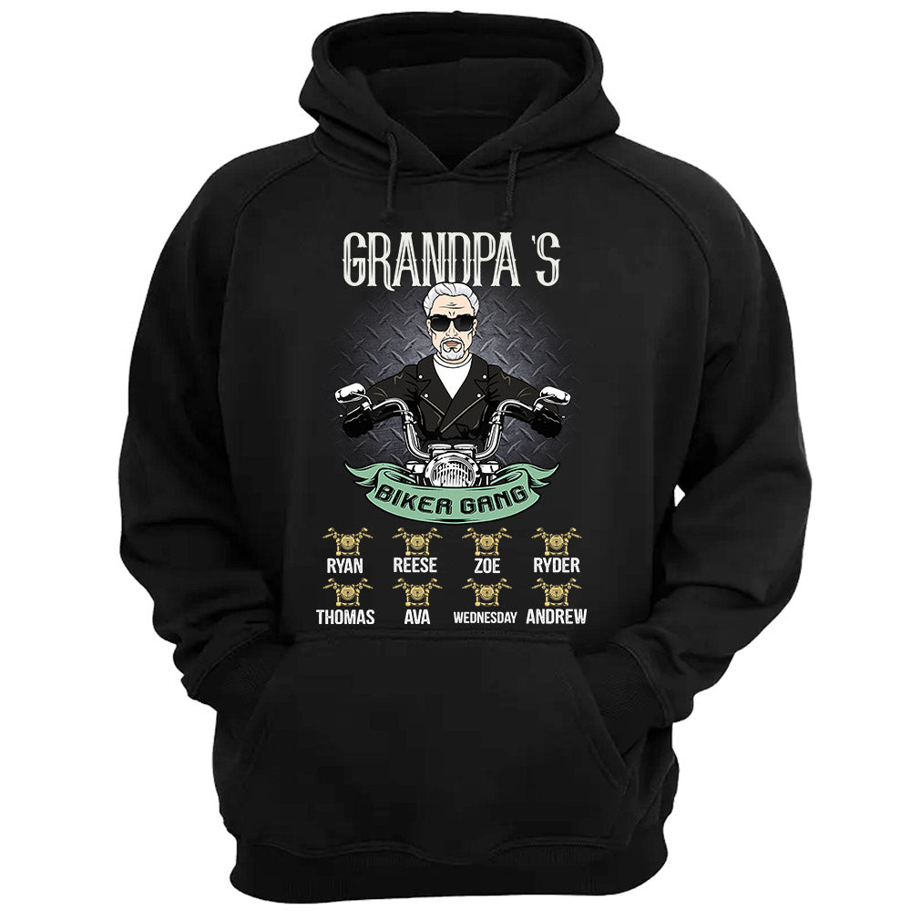 Grandpa's Biker Gang Personalized Shirt Grandpa's Biker Gang Personalized Shirt
