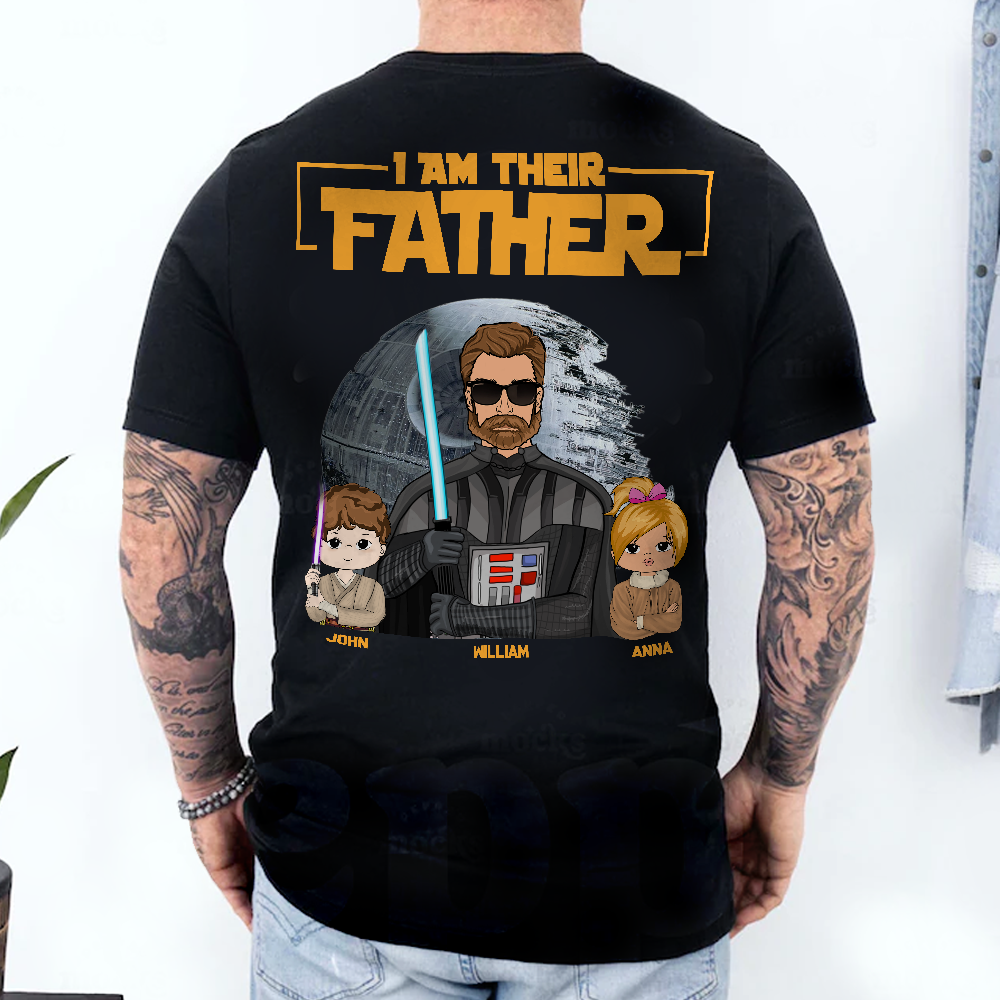 I Am Their Father Custom Print Back Shirt I Am Their Father Custom Print Back Shirt