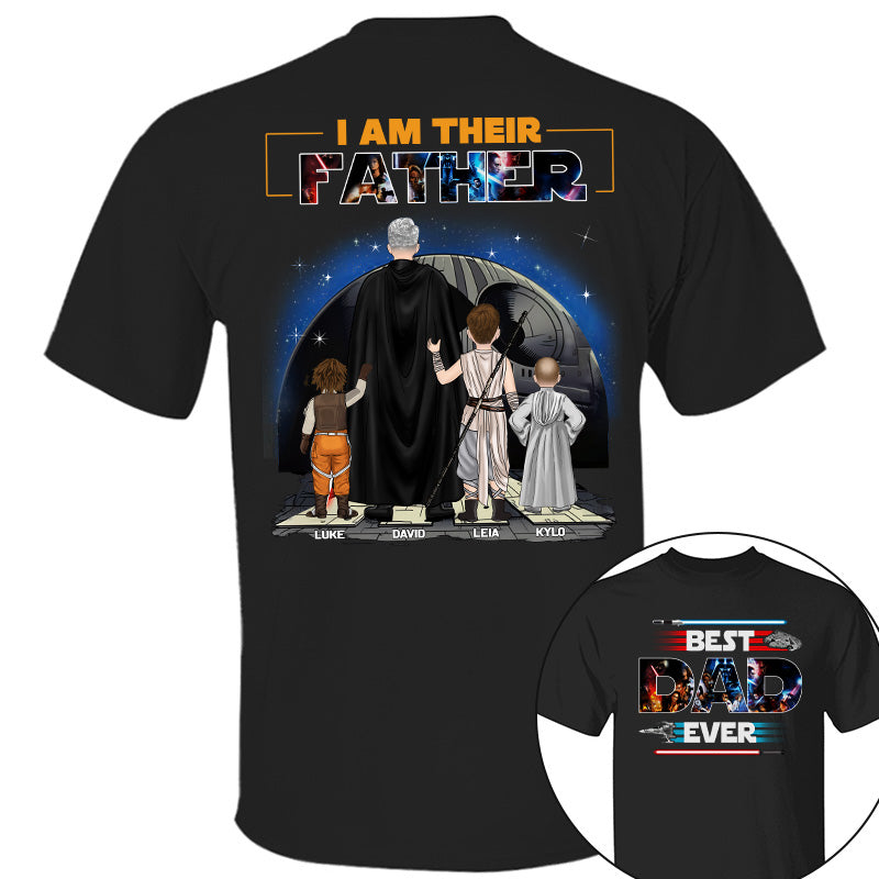 I Am Their Father Personalized Black Shirt For Dad I Am Their Father Personalized Black Shirt For Dad