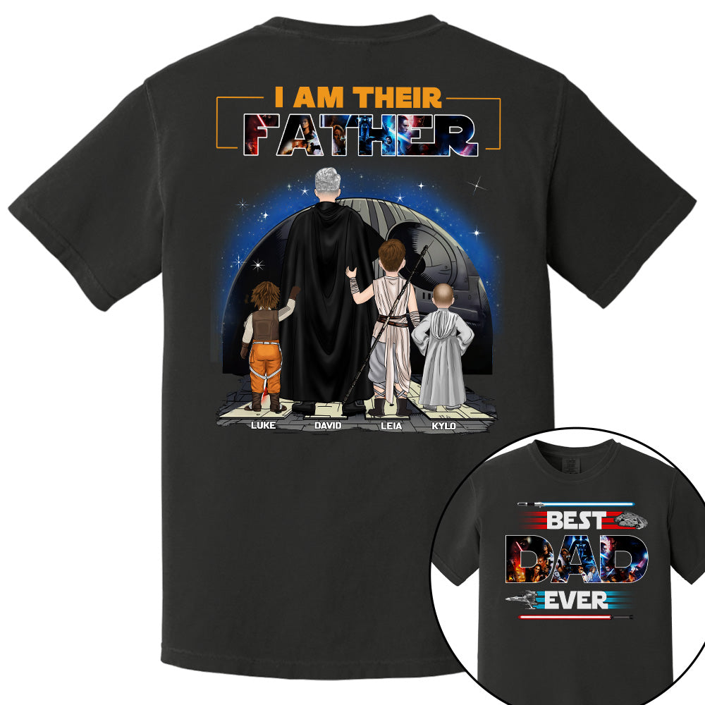 I Am Their Father Personalized Black Shirt For Dad I Am Their Father Personalized Black Shirt For Dad