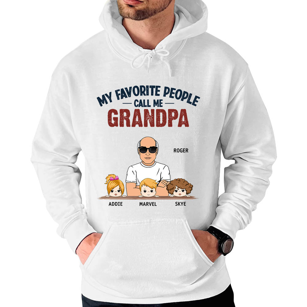 My Favorite People Call Me Grandpa Custom Shirt Gift for Grandpa My Favorite People Call Me Grandpa Custom Shirt Gift for Grandpa