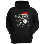 Papa Claus Candy Cane Winter Personalized Christmas Shirt for Grandpa