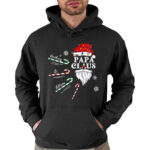 Papa Claus Candy Cane Winter Personalized Christmas Shirt for Grandpa