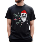 Papa Claus Candy Cane Winter Personalized Christmas Shirt for Grandpa