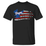 Papa with Grandkids Names American Air Force Flyover Personalized Shirt