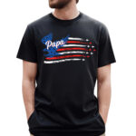 Papa with Grandkids Names American Air Force Flyover Personalized Shirt