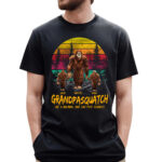 Papasquatch, Like A Grandpa, Just Way More Squatchy Custom Vintage Shirt