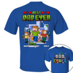 Personalized Dadcraft Best Dad Ever Custom Shirt