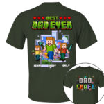 Personalized Dadcraft Best Dad Ever Custom Shirt