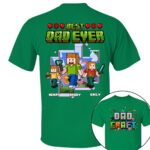Personalized Dadcraft Best Dad Ever Custom Shirt