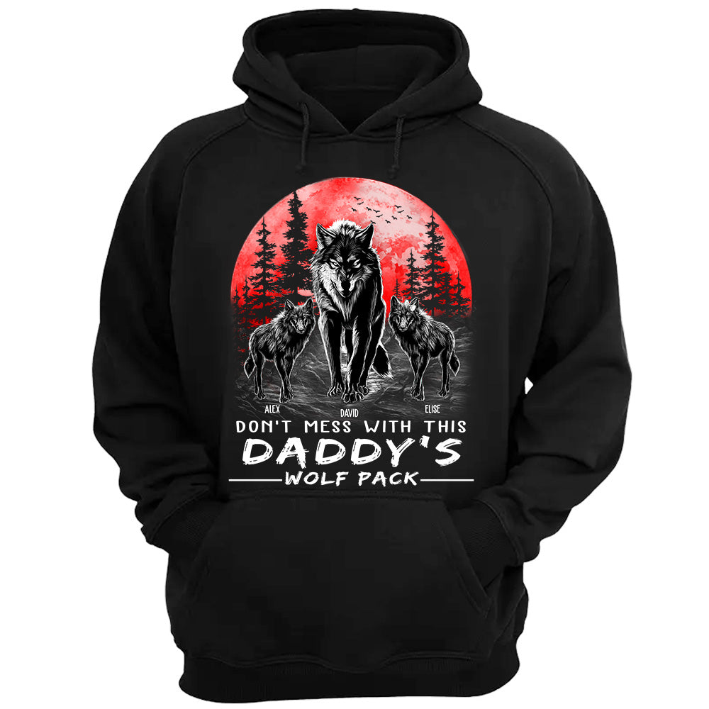 Personalized Don't Mess with This Daddy's Wolf Pack Shirt Personalized Don't Mess with This Daddy's Wolf Pack Shirt