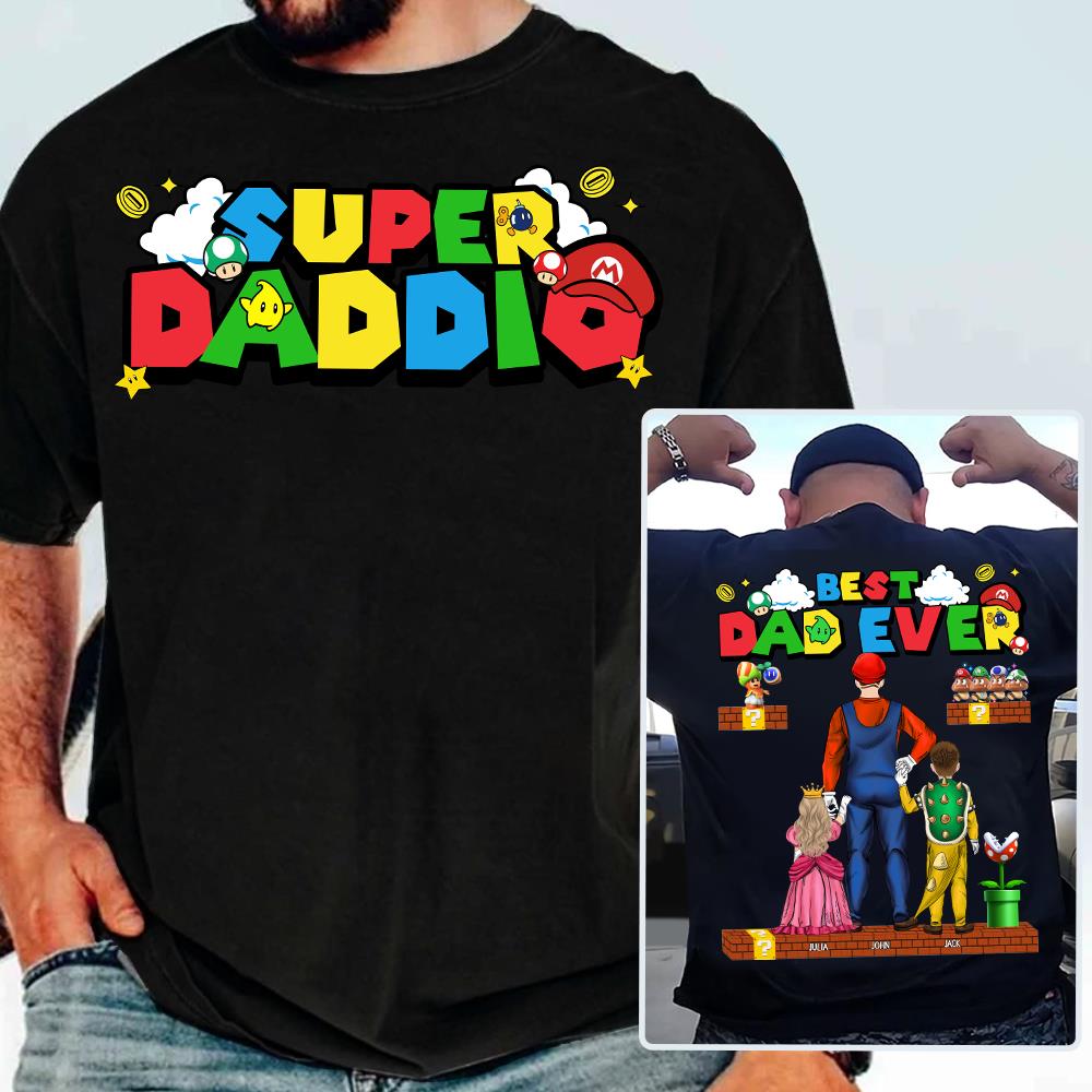 Personalized Super Daddio Shirt Personalized Super Daddio Shirt