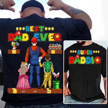 Super Daddio Best Dad Ever Personalized Shirt