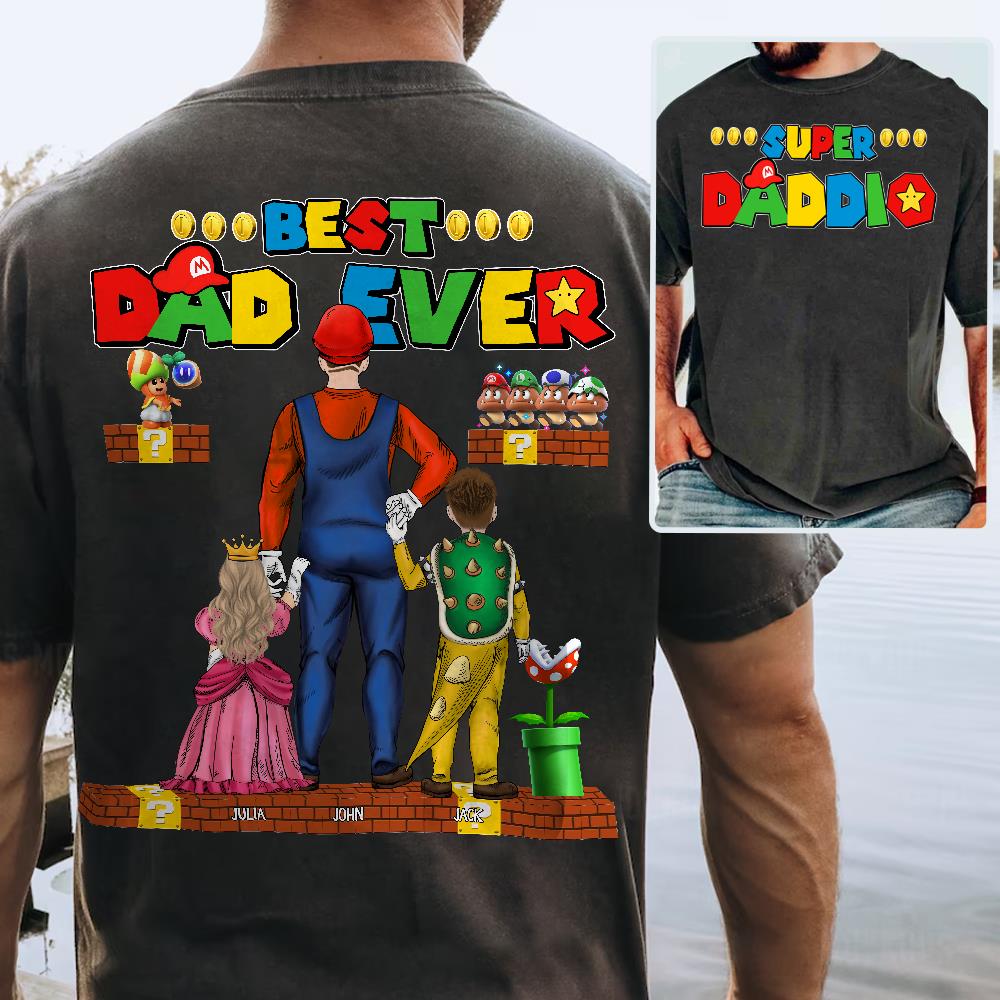 Super Daddio Best Dad Ever Personalized Shirt Super Daddio Best Dad Ever Personalized Shirt
