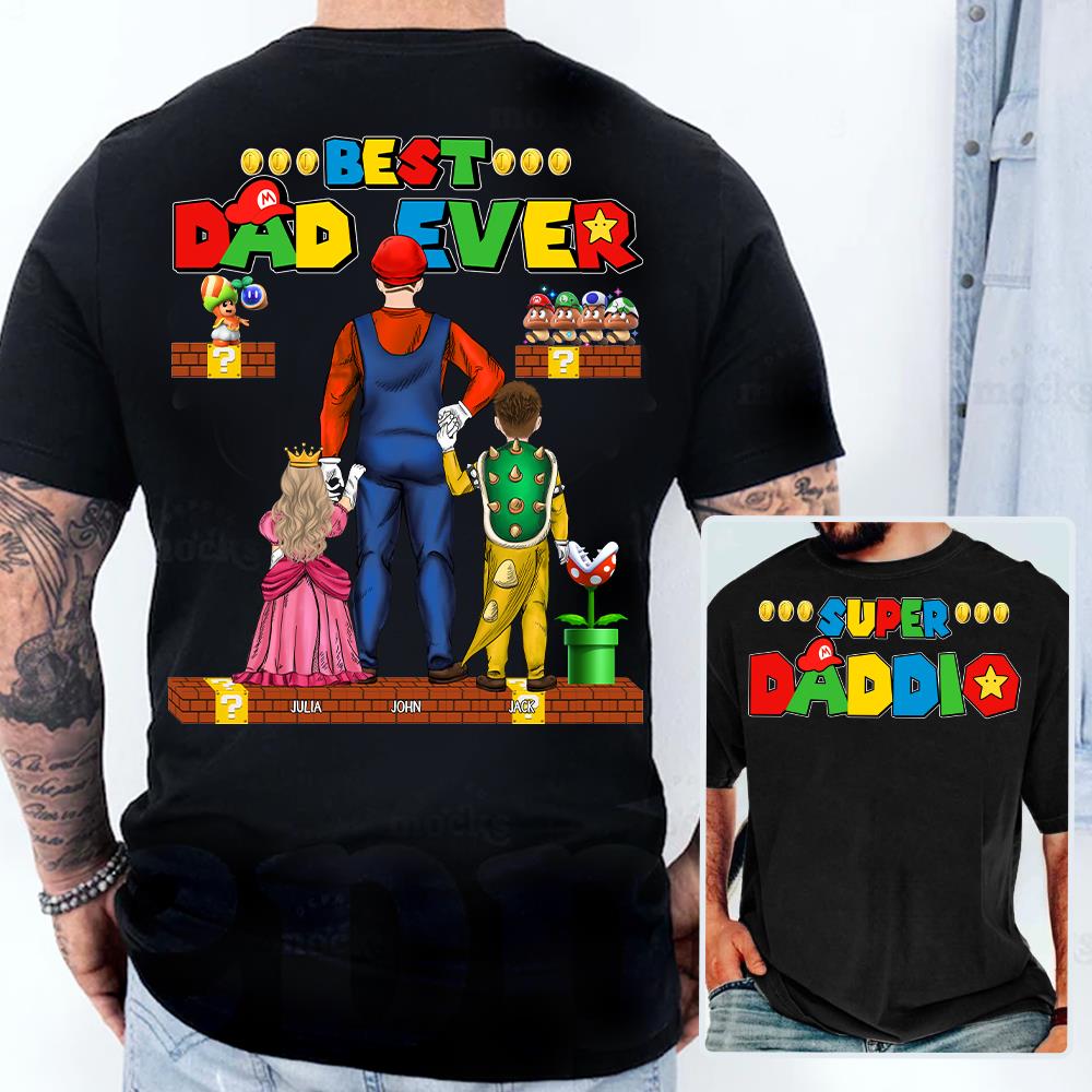 Super Daddio Best Dad Ever Personalized Shirt Super Daddio Best Dad Ever Personalized Shirt