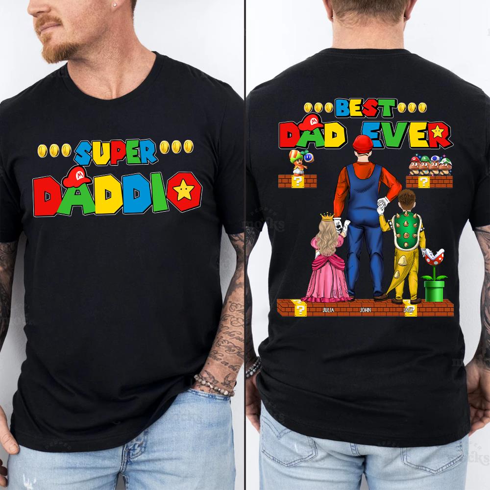 Super Daddio Best Dad Ever Personalized Shirt Super Daddio Best Dad Ever Personalized Shirt