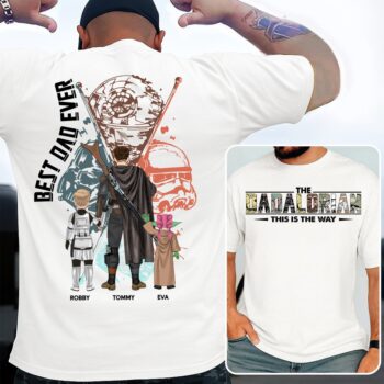 The Dadalorian This Is The Way Custom Name Shirt For Dad